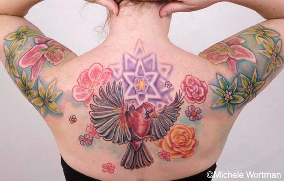 Michele Wortman - Amy cardinal upper back piece